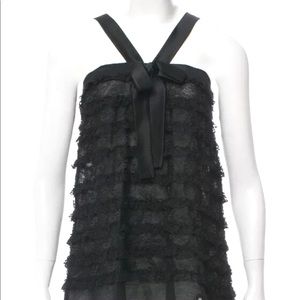 Philosophy di Alberta Ferretty  lace Black Sleeveless Top NWT Size  US 8…